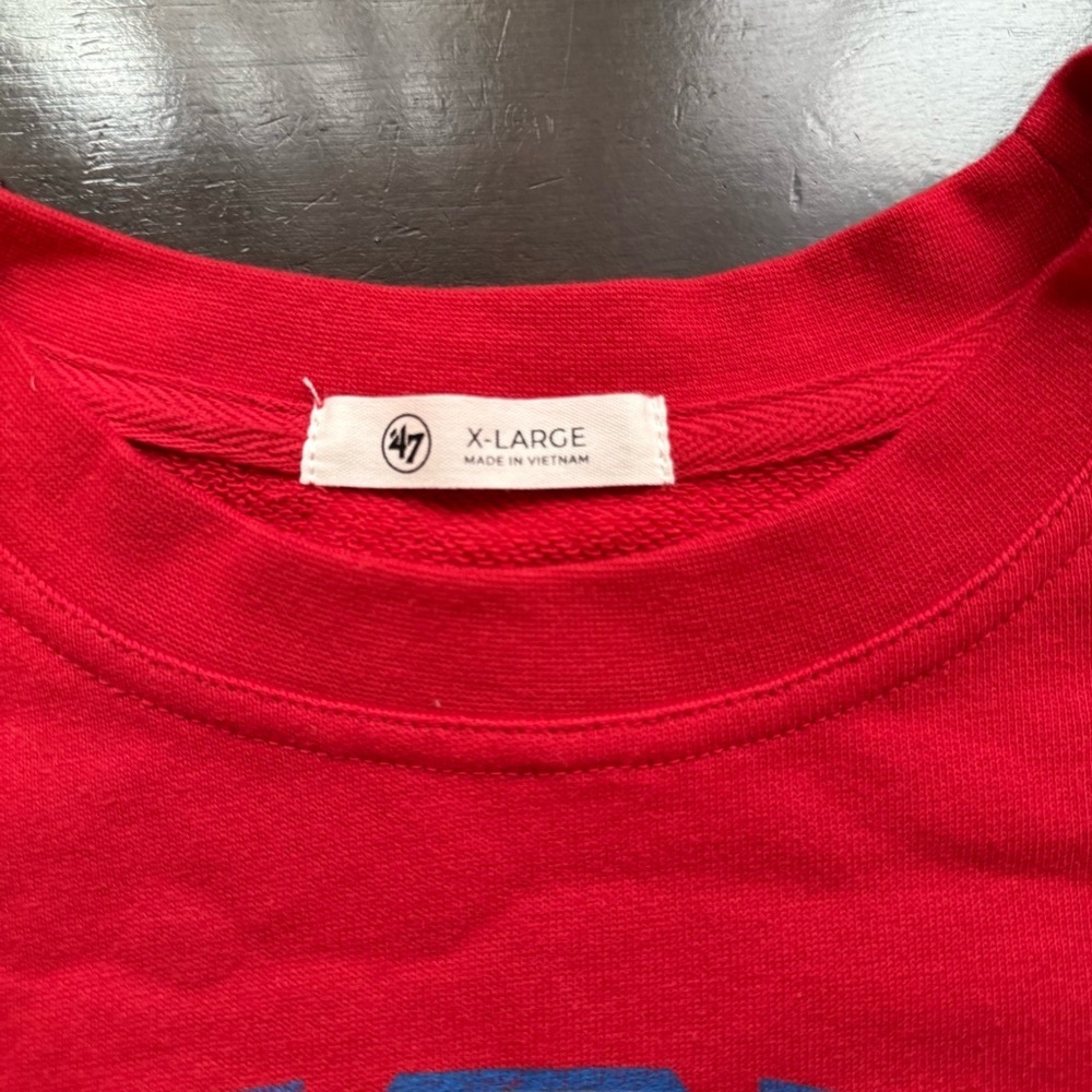 47 Brand Houston Rockets H-Town Colorblock Sweatshirt Women’s XL Red Blue - Picture 4 of 9